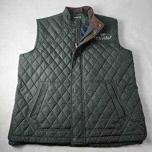 Chaleco Orvis Para Hombres XL Verde RT7 Acolchado Exterior Caza Snap Cremallera Completa Ecuestre - Imagen 1 de 14
