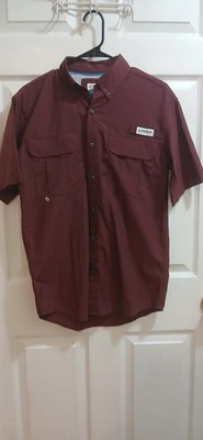 Magellan Shirt Mens Red XS Relaxed Fit Fish Gear Free Shipping  - Image 1 of 4