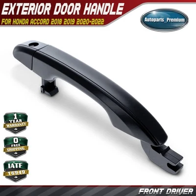 Manija de puerta exterior de plástico para conductor delantero con orificio para llave para Honda Accord 2018-2022 Foto 1 de 4