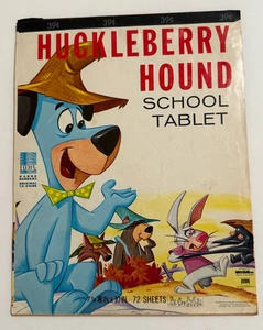 1966 Huckleberry Hound School Tablet, missing pages, Hanna Barbera - Picture 1 of 7