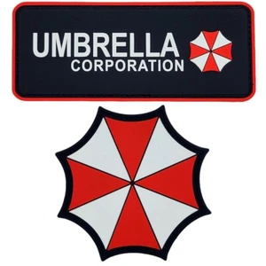 Resident Evil Umbrella Corporation Morale Patch - 2PC - PVC Rubber HOOK - Picture 1 of 1