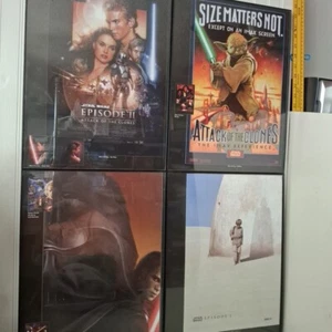 4 marcos de plástico para pósteres de Star Wars enmarcados 12 X 16 episodios I, II, III - Imagen 1 de 8