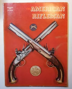 American Rifleman NRA November 1967 cover: 1805 Harper's Ferry muzzle loaders - Picture 1 of 5