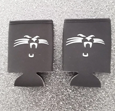 Carolina Panthers Lot Of 2 Can Sleeves Lot Of 2 Rack Room Shoes Promo Vintage Cover
