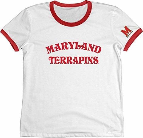 Blue 84 NCAA Maryland Terrapins Adult Women NCAA Women's Vintage Supima Ringe Cover