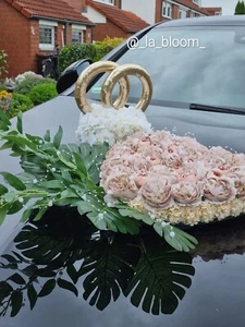 Handmade Hochzeit Autodeko Hochzeit Deko Braut Autoschmuck Set - Picture 1 of 6