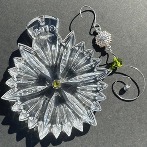 Waterford Crystal Snowflake Wishes 2019, lima, adorno de prosperidad, con percha - Imagen 1 de 7