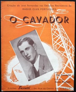 Partituras portuguesas 1945 - O Cavador de Duarte Machado - Imagen 1 de 3