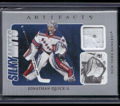 RARE SSP NM! 2024-25 UD Artifacts Jonathan Quick Silky Mitts Game-Worn Glove - Image 1 of 2