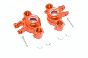 GPM Racing Orange Aluminum Axle Carriers for Traxxas E-Revo 2.0 Brushless - Picture 1 of 2