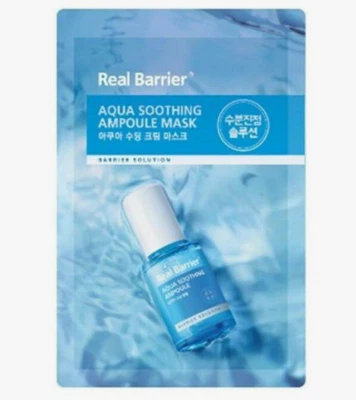 Real Barrier Aqua Soothing Ampoule Mask Sheet 1 Sheet - Image 1 of 3