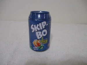 Skip-Bo Dice Game Mattel Blue Tin Soda Can Travel Game NEW Never Opened - Picture 1 of 3