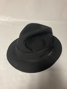 Jordache Fedora Black Hat, Size XL, Made in USA Vintage - Picture 1 of 4