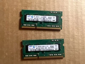 LOT OF 2 SAMSUNG 2GB 1RX8 PC3-10600S DDR3 RAM MEMORY M471B5773CHS-CH9 W6-2(15) - Picture 1 of 4