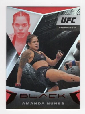 2021 Panini Chronicles UFC Panini Black Red 086/149 Amanda Nunes #105 - Image 1 of 2