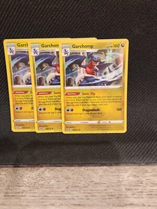 Pokemon Brilliant Stars GARCHOMP 109/172 Holo Rare Playset (X3) NM - Picture 1 of 1