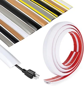 Rubber Bond Cord Cover Floor Cable Protector - Strong Self Adhesive Floor Cord - Picture 1 of 6
