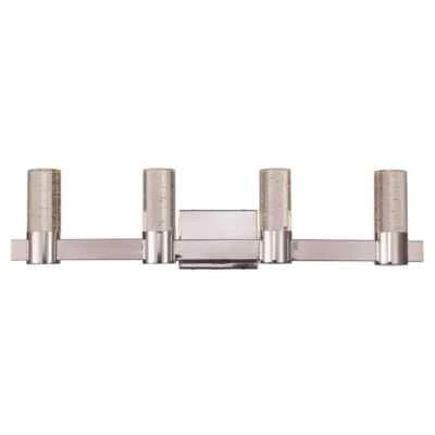 Georgie 31.25 in. 4-Light Integrate LED Polished Chrome Bathroom Vanity Light - Image 1 of 4