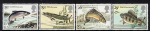 GREAT BRITAIN, 1983 FRESHWATER FISH 4 MNH - Picture 1 of 1