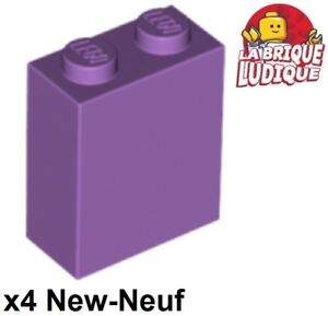 LEGO 4x Brick Brick 1x2x2 Ins. NEW Stud Holder Lavender/Medium Lavender 3245c