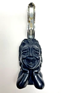 Frustrated Menehune Negro Lava Cara Sonriente Negro Abridor de Botellas Hawaii De Colección - Imagen 1 de 8