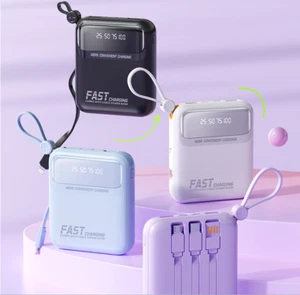Fast Charging Power Bank Iphone/Android Cables Charge All Phones 10000/20000 mAh - Picture 1 of 22