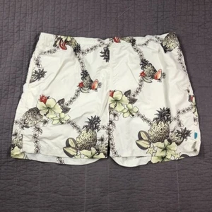 Tommy Bahama Swim Shorts Men XXL White Floral Tropical Fruit Resort Beach Relax - Picture 1 of 24