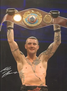 RICKY 'Rickster' BURNS - WBO boxing champion - GENUINE  SIGNED 12x16" PHOTOGRAPH - Picture 1 of 2