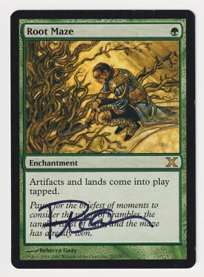 Signed Root Maze MP 10th Edition Artist Rebecca Guay 2007 WOTC MTG Magic Rare! - Image 1 of 2