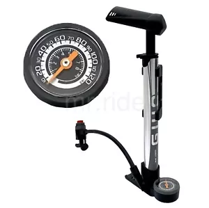 Giyo Mini Floor Pump GM-642, 120PSI, Schrader/Presta valve, Foldable T-handle - Picture 1 of 10