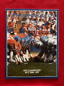 1989 NFL Denver Broncos Prospectus guide / Super Bowl XXIV / Elway / Mecklenburg - Picture 1 of 1