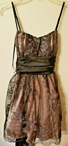 B Darlin Girls Size 3 4 Light Mauve glittered 30 L 13 across front chest line - Picture 1 of 12