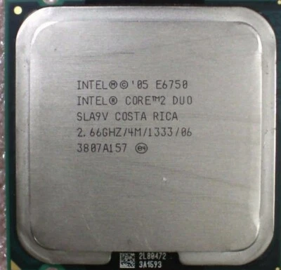 Intel Core 2 Duo E6750 SLA9V 2.66GHz 4MB 1333MHz Dual-Core CPU Desktop Processor - Image 1 of 3