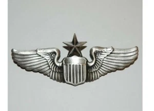 US Ejército Airforce Senior Piloto Alas Pin Usmc Navy Marines Collar Divisa WK2 - Imagen 1 de 1
