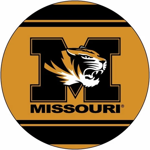 MISSOURI 4" MAGNET w/ STRIPE-MISSOURI TIGERS CAR MAGNET-NEW FOR 2016! Cover