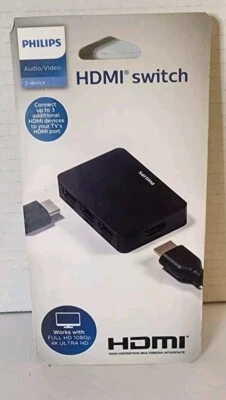 Philips 3-Device HDMI Switch Audio/Video For All Brands📺 - Image 1 of 3