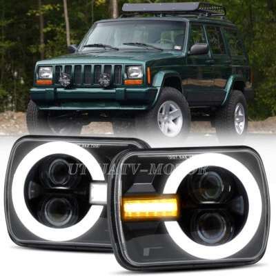 Faros LED de haz alto/bajo DRL 2 PIEZAS para camioneta Chevy G10 G20 G30 1978-1995 5x7" 7x6" Foto 1 de 4