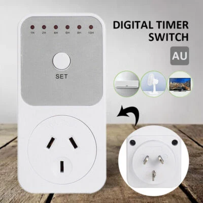 2/4x 240V Digital Timer Switch Automation Power Socket Electric Countdown Timer - image 1 of 4