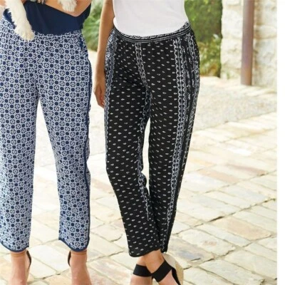 Mud Pie Kenzie Black Bandana Pants Black Size Small NWT - Image 1 of 2