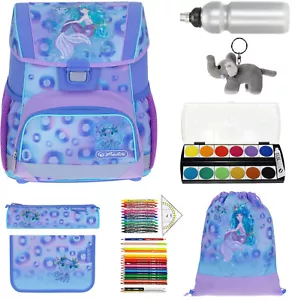 Tornister Mädchen Herlitz Loop Plus 8 Teile Set Ranzen 6201 Mystic Mermaid efk v - Bild 1 von 23