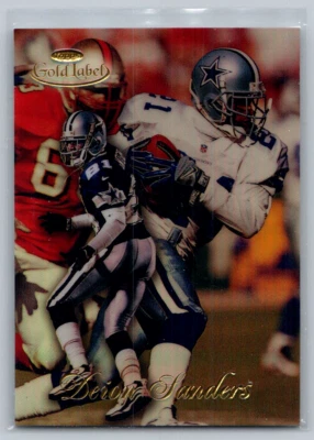 Topps Gold Label #14 1998 Deion Sanders Cowboys Foto 1 de 2