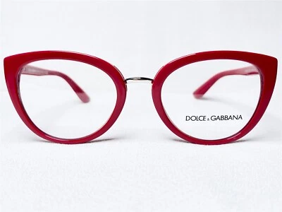 NEW Dolce & Gabbana DG3262 3097 Womens Red/Silver Eyeglasses Frames 51/20~140 - Image 1 of 4
