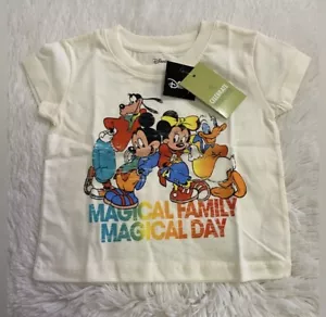 Disney Mickey Mouse and Friends Retro Kid’s Short Sleeve Graphic Tee Size 12M - Picture 1 of 3