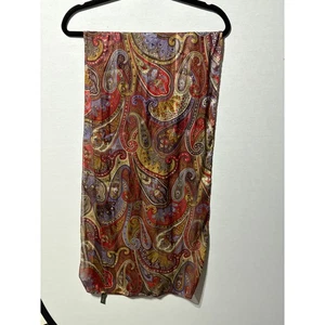 Bufanda de seda Echo vibrante cachemira hecha en Italia - Imagen 1 de 5