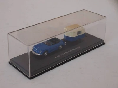 Schuco 1/87 Porsche 356 B Cabrio con caravana - Imagen 1 de 4