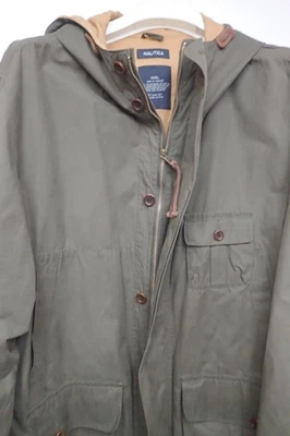 NAUTICA Jacket Mens XL Hooded Water Resistant - Great Clean Jacket - Image 1 of 4