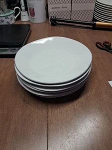 6 KISTE & FASS Weiß Marin Salatteller 8 1/4" Euc Eimer Aaa - Bild 1 von 8