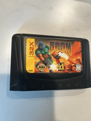 Sega Genesis 32X Doom Cartridge 1994, Tested, Authentic - Image 1 of 2