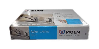 Grifo de cocina de arco bajo monomando MOEN Adler en rociador lateral cromado CA87530 Foto 1 de 3