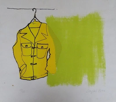 Zwei hängende Jacken Air - Farbserigrafie AIR Douglas Swan signiert Ex.25 - 1973 - Bild 1 von 4